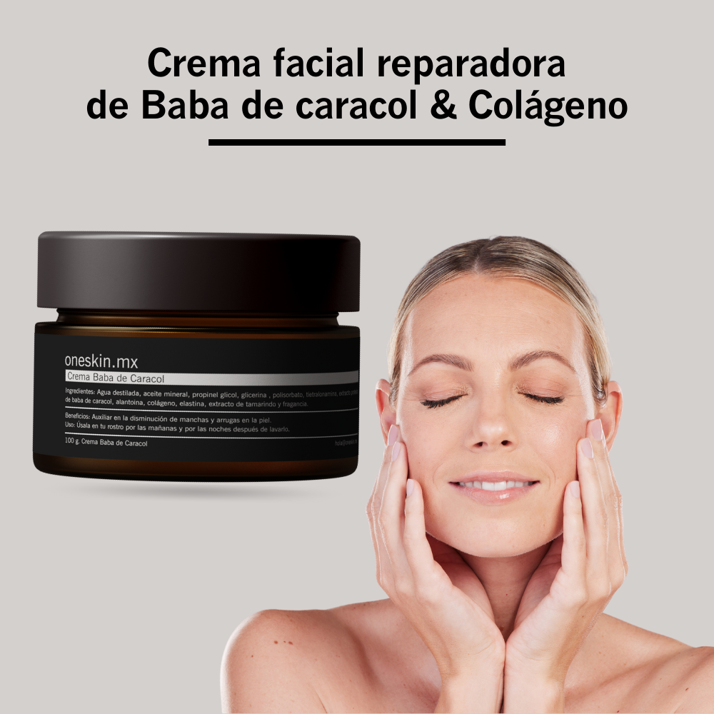 Crema Facial de Colágeno & Baba de caracol