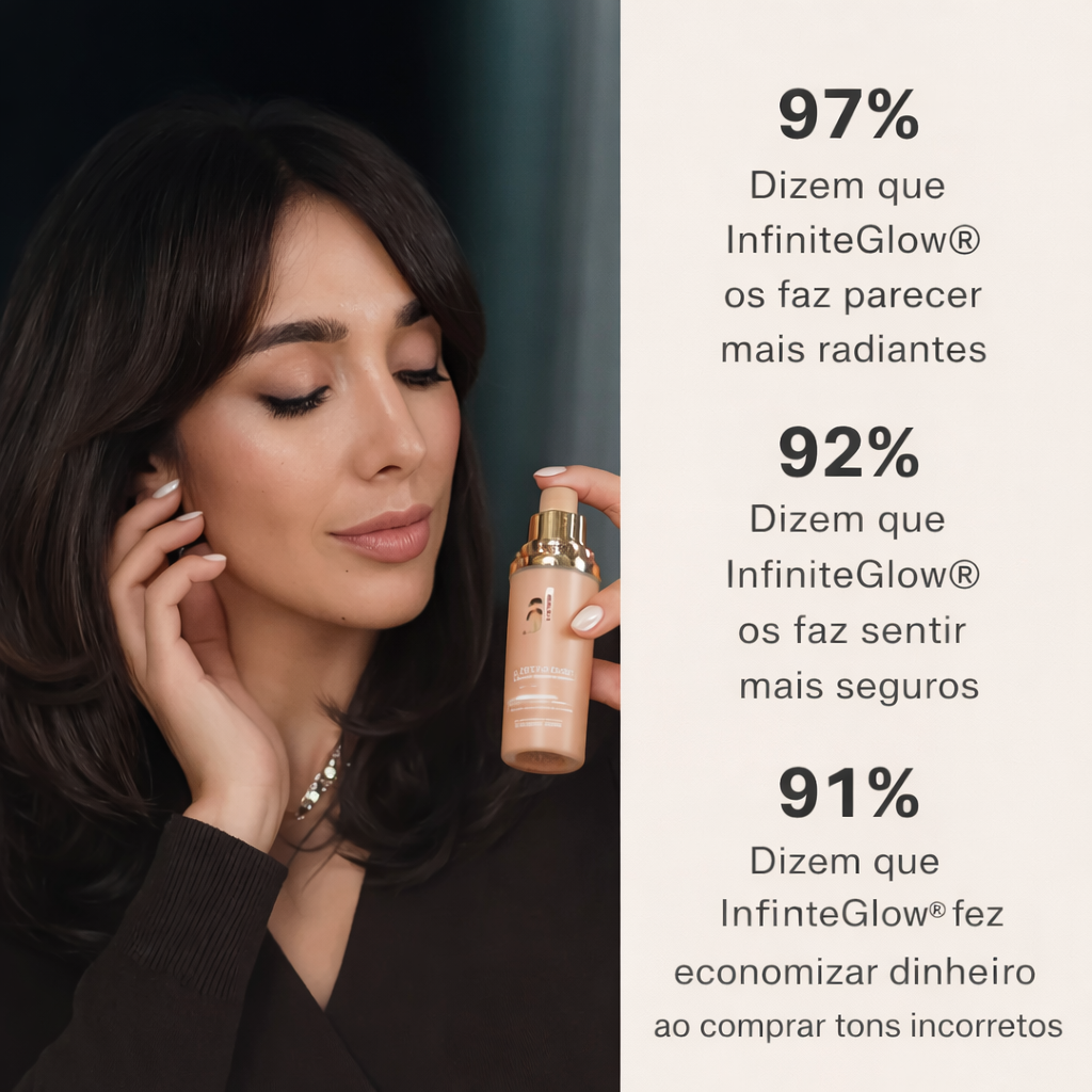 InfiniteGlow® - Base de Maquiagem 4 em 1